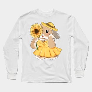 Yellow Rabbit Outfit _ Bunniesmee Long Sleeve T-Shirt